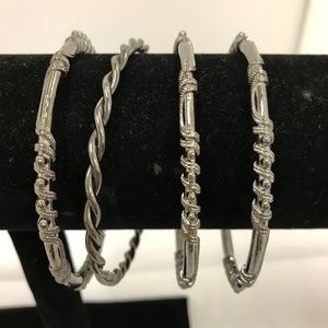 Set of 4 Bangle Bracelets